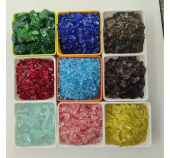 Coloured glass stone