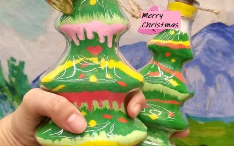 Colour sand  used for toys